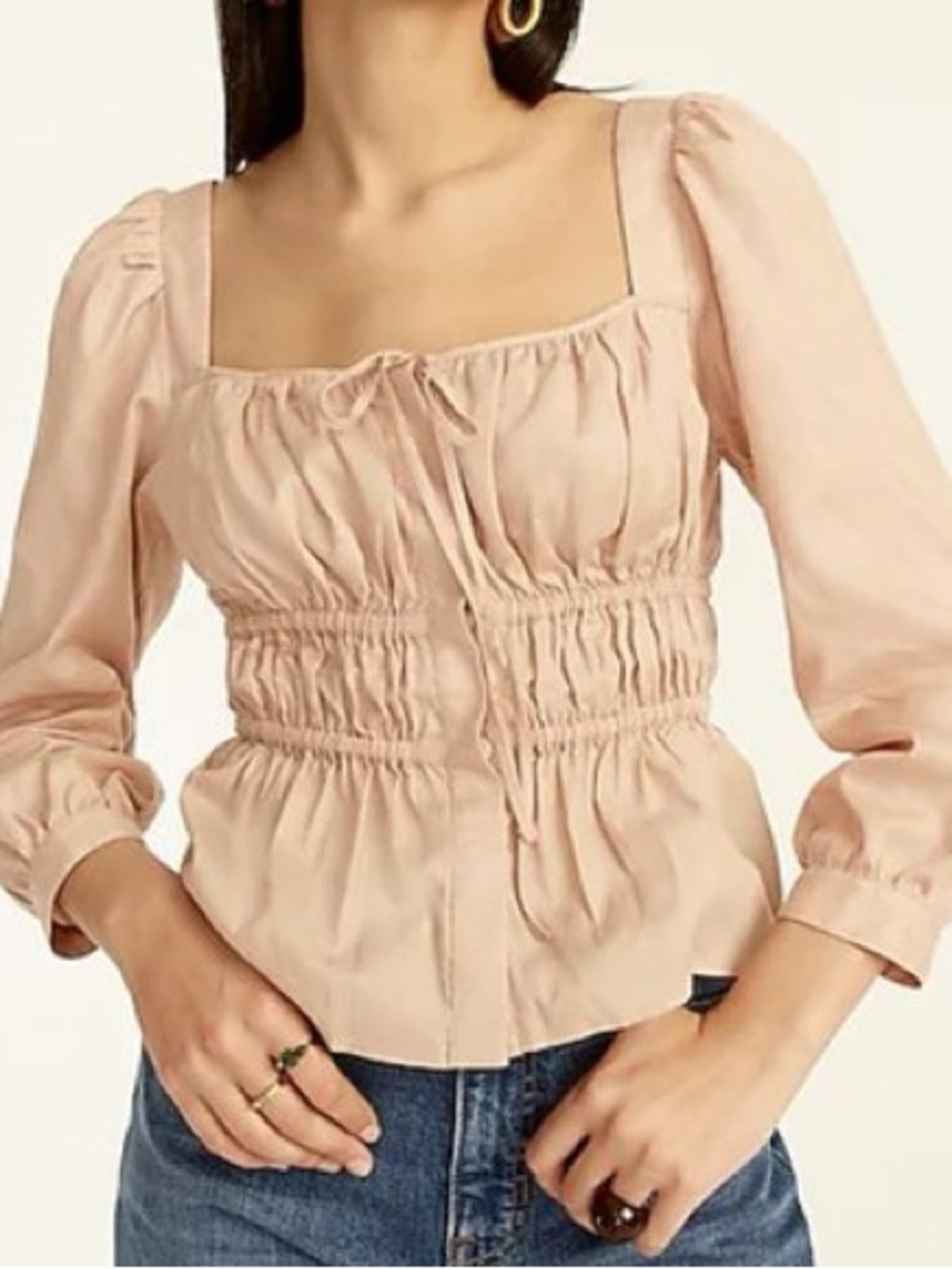 J.Crew cinched waist top